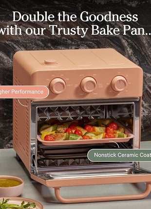 Our Place Wonder Oven Essentials Kit | Extra Air Fryer Basket & Nonstick Ceramic-Coated Bake Pan | Oven Safe, Eco-Friendly | Char