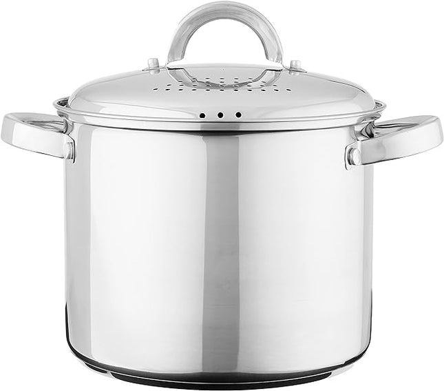 Oster Sangerfield Stainless Steel Cookware 5-Quart Pasta Pot w/Steamer & Strainer Lid