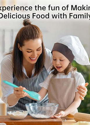 Barsone 5-Piece Silicone Spatula Set - Heat Resistant 446°F Food Grade BPA Free, Nonstick Cookware Safe Dishwasher Safe Kitchen Tools for Baking, Cooking, Stirring, Multicolor.