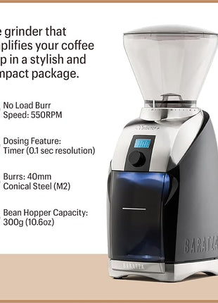 Baratza Virtuoso+ Coffee Grinder ZCG587BLK, Black