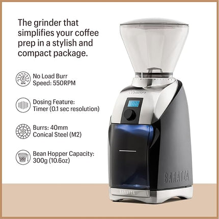 Baratza Virtuoso+ Coffee Grinder ZCG587BLK, Black