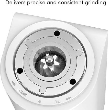 Burr Coffee Grinder,Wirsh Electric Single Dose Coffee Grinder Geimori GU38 with 38mm 6-Core Conical Burr,Stepless Adjustment for Espresso,Drip,French Press,Cold Brew,Bellows Included.