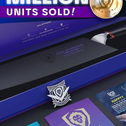 Dalstrong Kiritsuke Chef Knife - 9.5 inch - Phantom Series - Japanese High-Carbon AUS8 Steel Kitchen Knife - Pakkawood Handle Kitchen Knife - Asian Cooking Knife - Sheath Included