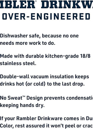 YETI Rambler 10 oz Tumbler, Stainless Steel, Vacuum Insulated with MagSlider Lid, White