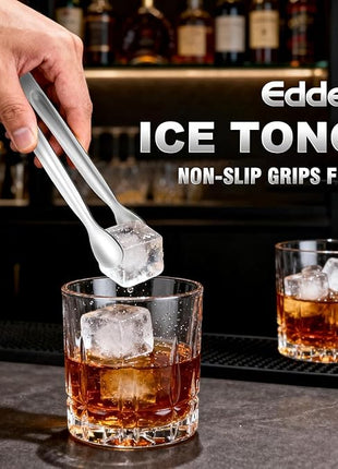 12PCS Ice Tongs Mini Sugar Tong - 2 Sizes 6 & 4 Inch Stainless Steel Small Serving Tongs, Small Kitchen Tiny Tong for Appetizers,Tea Party, Coffee Bar, Desserts (Silver)