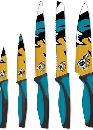 The Sports Vault NFL Jacksonville Jaguars 5-Piece Kitchen Knife Set