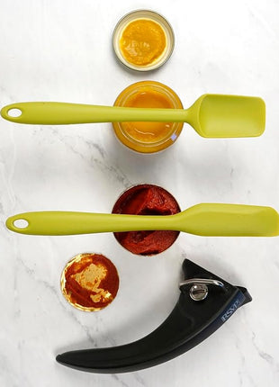 RSVP International Ela's Favorite Silicone Spatula, Green, 8" | BPA-Free Silicone | Scrape Batters, Flip Eggs, Ice Cakes, & More | Dishwasher Safe & Heat Resistant | Cooking, Baking & More