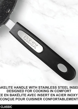 Starfrit The Rock 26cm (10") Non-Stick Multi Pan - Tawa - Durable Forged Aluminum - Oven Safe - PFOA Free - Easy to Clean - Black