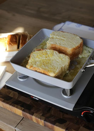 TECHEF - CeraTerra Ceramic Nonstick Tamagoyaki Japanese Omelette Pan/Egg Pan Skillet, (PTFE, PFAS, and PFOA Free), Induction-Ready, Made in Korea