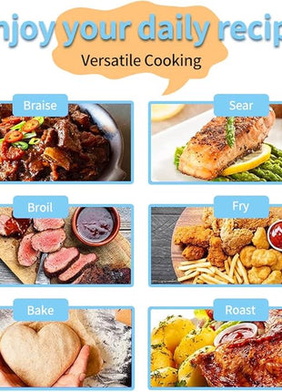 Cast Iron Dutch Oven 3.8 Quart Dutch Oven Pot with lid White Heavy Duty Dutch Oven Dual Handles Porcelain Enameled Cast Iron Skillet Family or Friends Gifts