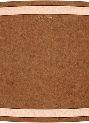 Epicurean Gourmet Series Cutting Board with Juice Groove, 14.5-Inch by 11.25-Inch, Nutmeg/Natural