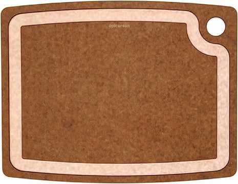 Epicurean Gourmet Series Cutting Board with Juice Groove, 14.5-Inch by 11.25-Inch, Nutmeg/Natural
