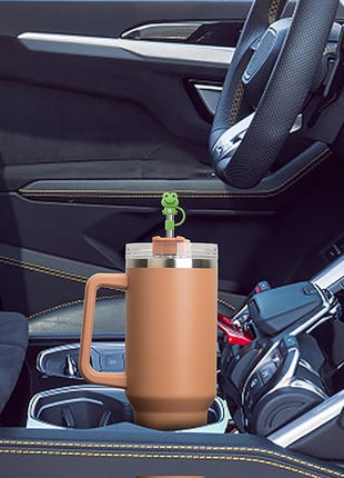 14S Straw Cover for Stanley Cup, Silicone Straw Topper for Stanley Cup 30&40oz with Tumblers, 10mm 0.4in Lid Accessories (Reusable)