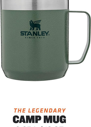 Stanley Classic Legendary Vacuum Insulated Tumbler-Stainless Steel Camp Mug, 1 Count (Pack of 1), Hammertone Green,354 milliliters
