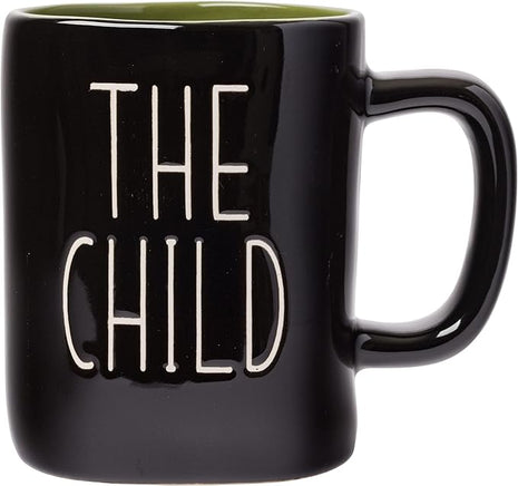 Silver Buffalo Star Wars Mandalorian The Child Wax Resist Ceramic Pottery Mug, 24.5 Ounces