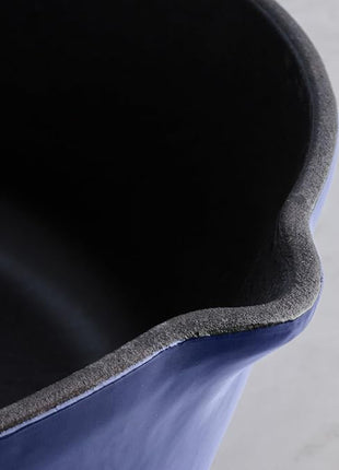 Tramontina Bestow Enameled Cast Iron Skillet with Lid, 10-inch Frying Pan, Blue