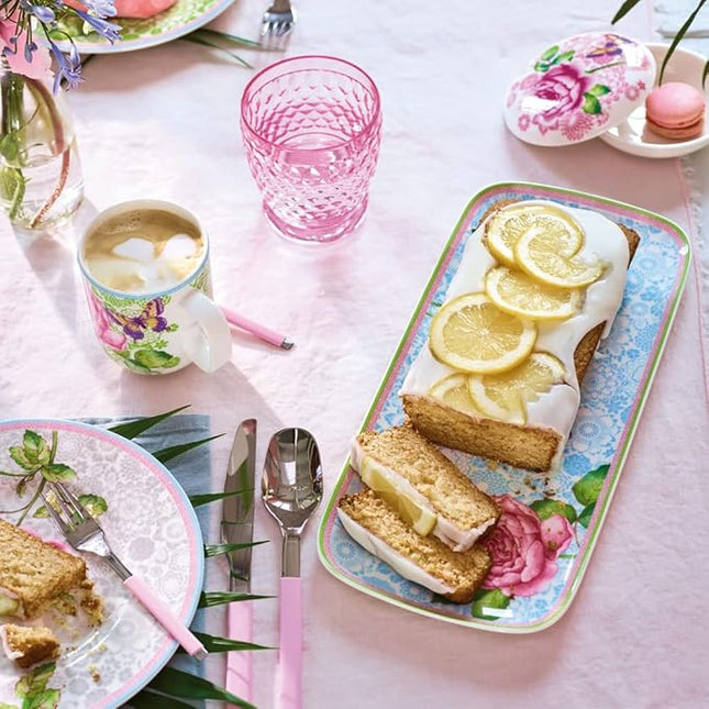 Villeroy and Boch Coloured Double Old Fashioned Glass Rose