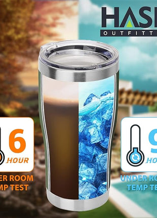 HASLE OUTFITTERS 20oz Tumbler Bulk, Insulated Tumblers with Lid, Vacuum Stainless Steel Tumbler, Double Wall Powder Coated Cup, coffee mugs(Army Green, 12 Pack)
