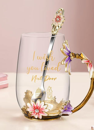 Friendship Gifts for Friends Best Friend Birthday Gifts for Women,Her,BFF,Sisters,Besties Unique Tea Cup