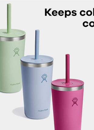 Hydro Flask All Around Tumbler Straw Lid, Insulated Travel Mug, Stainless Steel Coffee Cup 28 Oz Surf