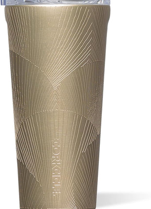 Corkcicle Classic Tumbler - Keeps Drinks Cold for 9 Hours & Hot for 3 - Triple-Insulated Stainless Steel - Holiday Tumbler Gift - 16 oz - Champagne Dreams