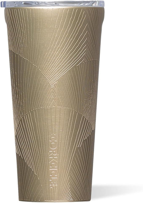 Corkcicle Classic Tumbler - Keeps Drinks Cold for 9 Hours & Hot for 3 - Triple-Insulated Stainless Steel - Holiday Tumbler Gift - 16 oz - Champagne Dreams