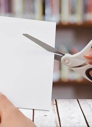 Westcott 5-Inch Micro-Tip & 8-Inch Bent Craft Fabric Scissors - Titanium Bonded Blades for Heavy Fabric and Precise Snips, 2 Pack