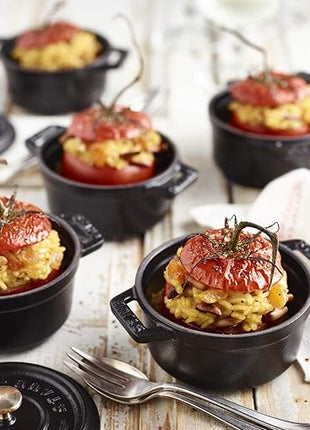 Staub Cast Iron 0.25-qt Mini Round Cocotte - Matte Black, Made in France