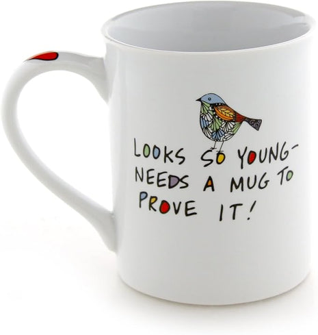 Our Name is Mud “Young Grandma” Cuppa Doodle Porcelain Mug, 16 oz.