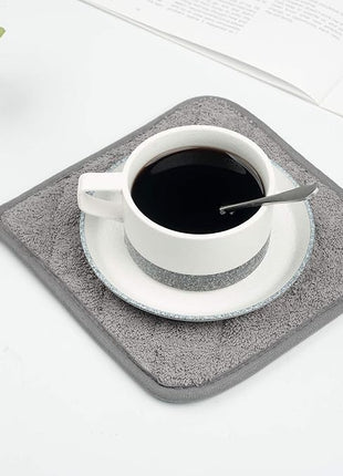 100% Cotton Kitchen Everyday Basic Terry Pot Holder Heat Resistant Coaster Potholder for Cooking and Baking Set of 5 (Multi Color 2, Potholder)