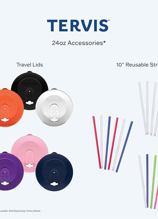 Tervis Palm Tree & Hammock Scene Made in USA Double Walled Insulated Tumbler Cup Keeps Drinks Cold & Hot, 24oz, Unlidded