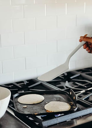 GIR: Get It Right Silicone Kitchen Spatula Turner - Non-Toxic Cooking Utensils for Nonstick Cookware, Cooking and Baking, Ultimate - 13IN - Studio White