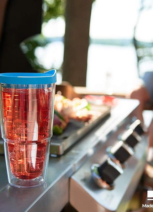 Tervis Kelly Ventura - Floral Collection Made in USA Double Walled Insulated Tumbler Travel Cup Keeps Drinks Cold & Hot, 24oz - Classic, Posy