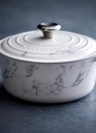 Le Creuset Enameled Cast Iron Signature Round Dutch Oven, 4.5 qt., Marble