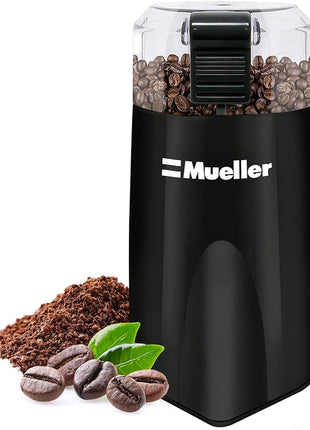 Mueller Living HyperGrind Precision Electric Spice/Coffee Grinder Mill with Large Grinding Capacity and Powerful Motor also for Spices, Herbs, Nuts, Grains, Black