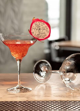 Krosno Margarita Cocktail Glasses, Set of 6, 9.1 oz, Mixology Collection, Ideal for Cocktails, Frozen Desserts, Dishwasher Safe, Made in Europe