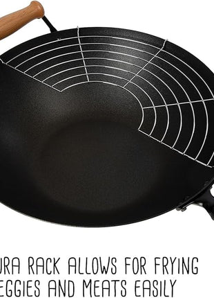 Joyce Chen 22-9938, Pro Chef 14 Inch 10 Piece Excalibur Non-Stick Wok Set