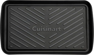 Cuisinart Grilling Prep & Serve Trays, 17x10.5 inch BBQ Tray Safe for Food Handling, 2 Dishwasher Safe Nesting Trays Black & Red, Perfect Grilling Accessories for Cooked & Raw Meat, Fits 6 Burgers