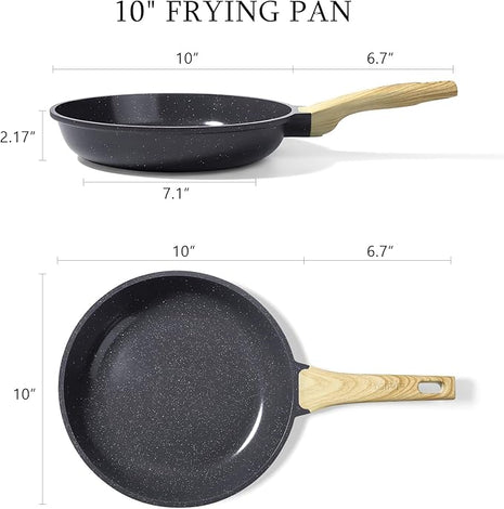 GiPP Ceramic Nonstick Frying Pan - 10 Inch Healthy Non-Toxic Non Stick Skillet Omelette Pans, Induction Compatible Chef Pan, PFAS & PFOA-Free, Dishwasher Safe, Stay Cool Handles Visit the Store