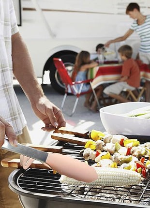 Tongs for Cooking, 12" Kitchen Tongs with Silicone Tips, Food Grade Serving Tongs Set of 3, Pink