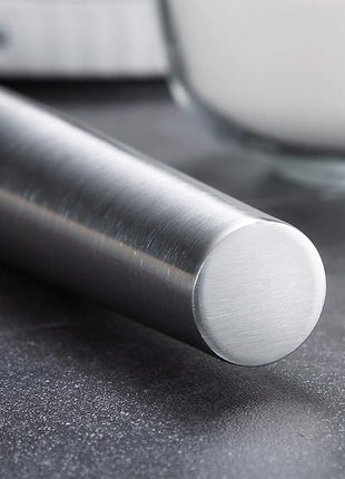Stainless Steel Rolling Pin, Matte Finish 16.7 Inches, Berglander Rolling Pin For Baking Pizza Dough, Pie, Cookie, Essential Kitchen Utensil Gift Ideas For Bakers.