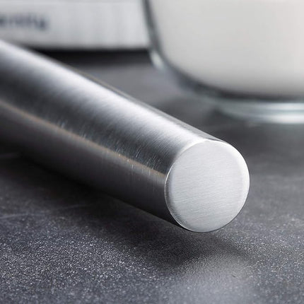 Stainless Steel Rolling Pin, Matte Finish 16.7 Inches, Berglander Rolling Pin For Baking Pizza Dough, Pie, Cookie, Essential Kitchen Utensil Gift Ideas For Bakers.