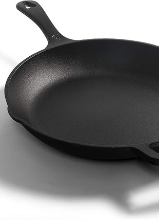 Commercial CHEF 10 Inch Cast Iron Skillet, Pre-Seasoned Cast Iron Pan with Dual Pour Spouts