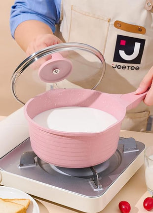 JEETEE Pink Pots and Pans Set Nonstick 23pcs, Healthy Kitchen Cookware Sets, Induction Cooking Set Pink Frying Pans, Saucepans, Sauté & Griddle & Crepe Pan (PFOA Free)