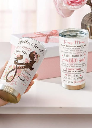 Macorner Mothers Day, Birthday Gifts for Mom Nana From Daughter - Gifts For Grandma - Stainless Steel Tumbler 20oz