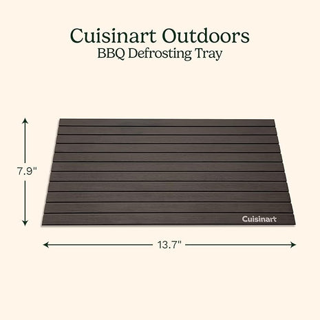 Cuisinart BBQ Defrosting Tray, Conductive Aluminum Rapid Thaw Plate for Frozen Meat, Quick Defrosting Tool that Preserves Natural Flavors, Non Stick Easy to Clean Kitchen Gadget & Grilling Accessories