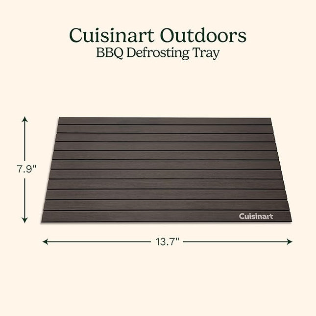 Cuisinart BBQ Defrosting Tray, Conductive Aluminum Rapid Thaw Plate for Frozen Meat, Quick Defrosting Tool that Preserves Natural Flavors, Non Stick Easy to Clean Kitchen Gadget & Grilling Accessories