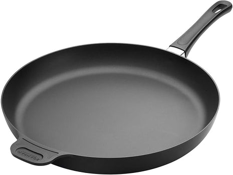 Scanpan Classic 14-1/4'' Nonstick Fry Pan – Compatible with Gas and Electric Stovetops, Metal Utensil Safe, Oven Safe to 500°F, Dishwasher Safe, Black