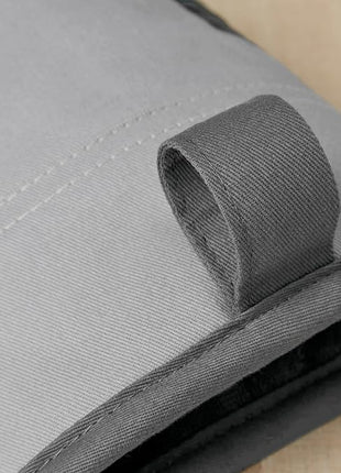 KitchenAid Beacon Two-Tone Non-Slip Oven Mitt Set, Cool Grey/Frost Grey, 5.75"x13", 2 Piece