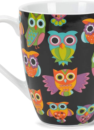 Divinity Boutique 20607 Boxed Mugs, Owl Pattern, 12 ounce